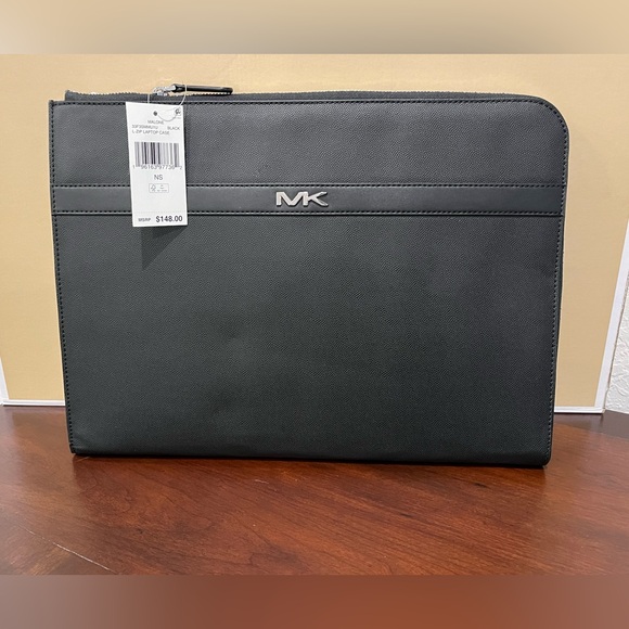Michael Kors Malone Men’s L -Zip MK Logo Laptop/ iPad Case - Picture 4 of 7